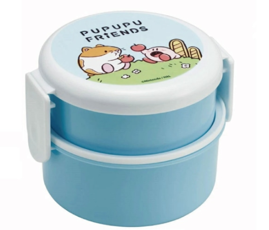 (Pre-Order) Skater Antibacterial Round Lunch Box 2 Tiers/500ml Kirby