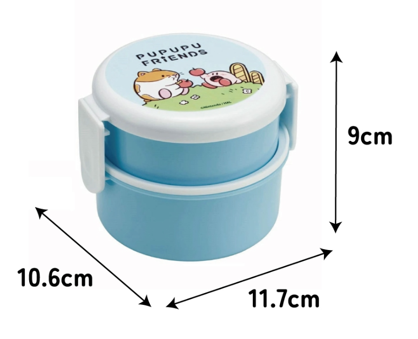 (Pre-Order) Skater Antibacterial Round Lunch Box 2 Tiers/500ml Kirby