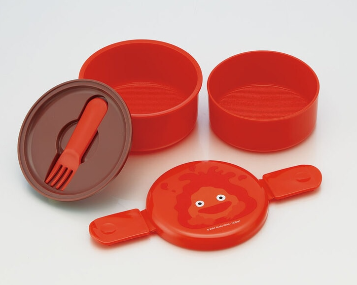 (Pre-Order) Skater Antibacterial Round Lunch Box 2 Tiers/500ml Howl's Moving Castle