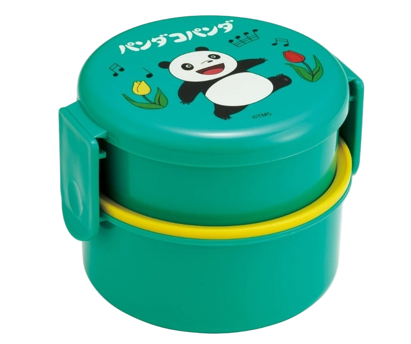 (Pre-Order) Skater Antibacterial Round Lunch Box 2 Tiers/500ml Panda