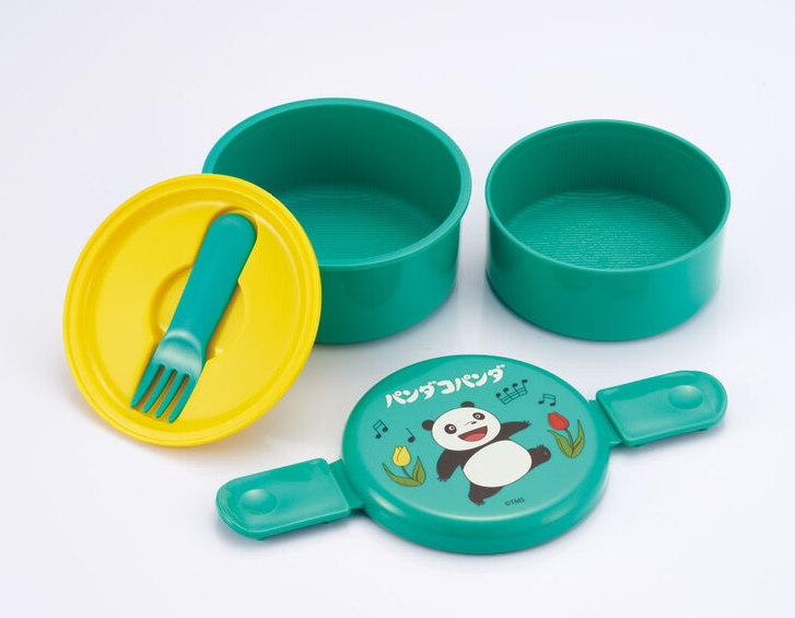 (Pre-Order) Skater Antibacterial Round Lunch Box 2 Tiers/500ml Panda