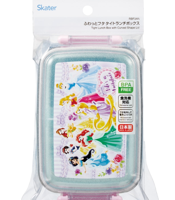 (Pre-Order) Skater Skater Lunch Box Single Stage 450ml Cute Character Dishwasher Compatible Kids Kids Divider Disney Princess