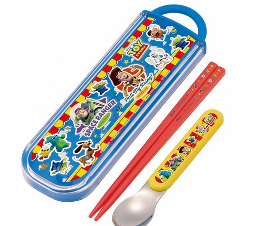 (Pre-Order) Skater Antibacterial Combi Set (Chopsticks & Spoon) Toy Story