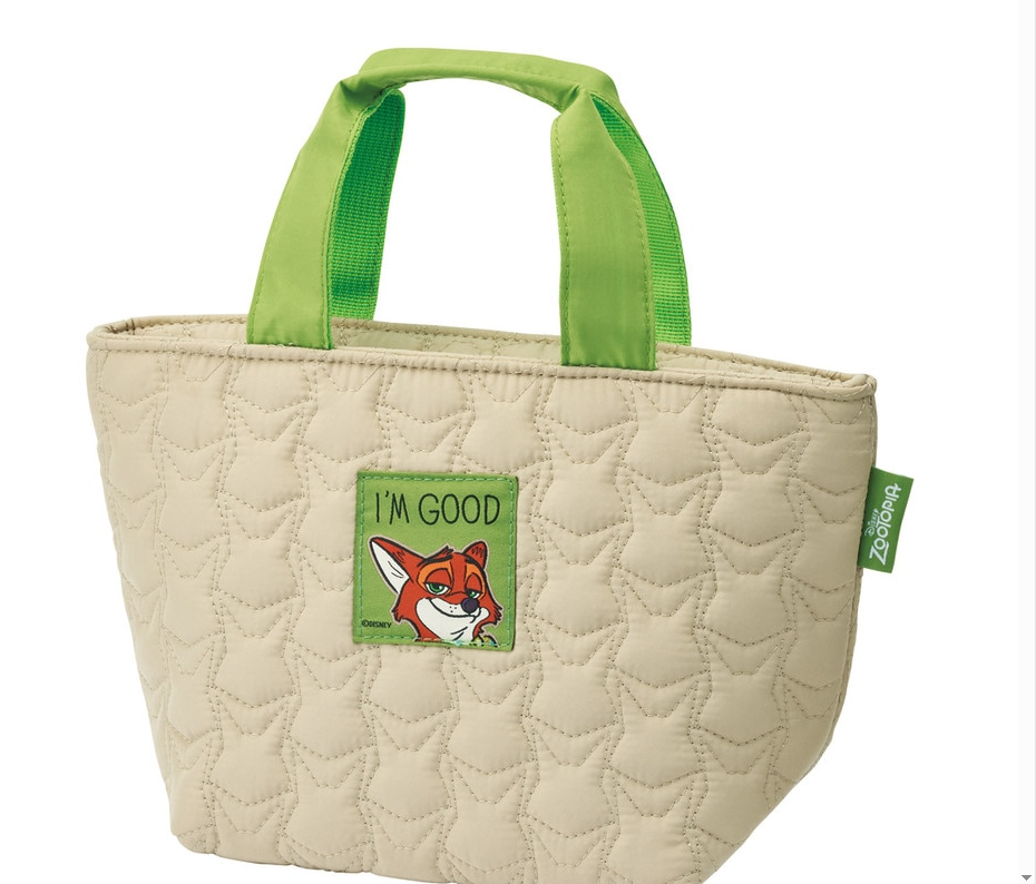 (Pre-Order) Skater Warm Cold Insulation Lunch Bag Quilted Character Stylish Lunch Bag Adult  Zootopia Nick Disney