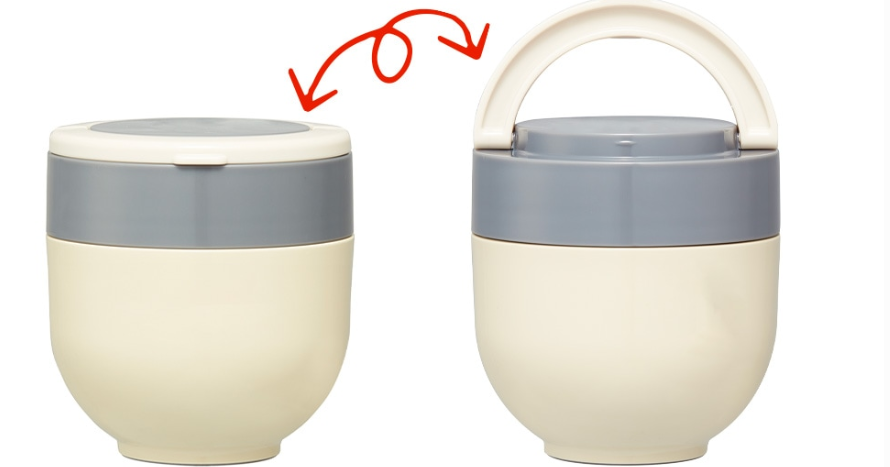 (Pre-Order) Skater with Handle Warm Cold Insulation Rice Bowl Jar 540ml Insulated Bento Box Thermal Bento CharacterCrayon Shin-chan