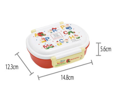(Pre-Order) Skater Antibacterial single-tier/360ml The Very Hungry Caterpillar and Hello Kitty