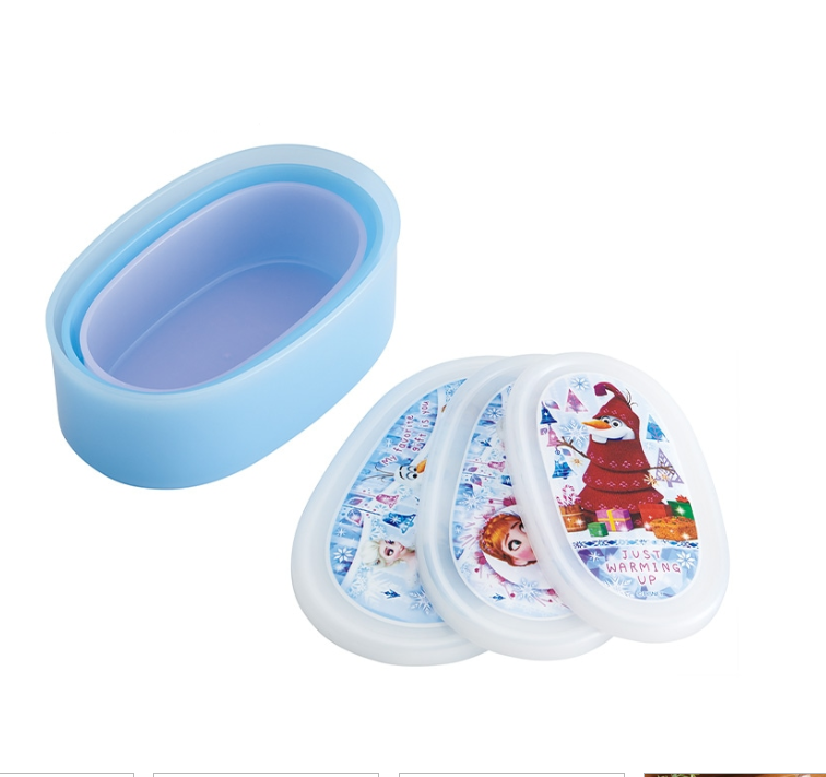 (Pre-Order) Skater Set of 3 Antibacterial Sealable Lunch Boxes, Storage Containers, Frozen