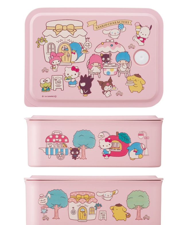 (Pre-Order) Skater Lunch Box 700ml Lunch Case M 1 Tier Lunch Box Lunch Box Vacation Biomass skater Sanrio Character village Kitty Kuromi
