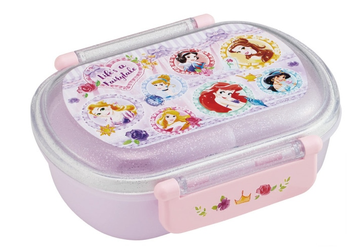 (Pre-Order) Skater Lunch Box Single-Stage Range Compatible Dishwasher Compatible Lunch Box 3 Disney Princess60ml