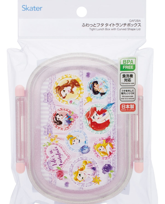 (Pre-Order) Skater Lunch Box Single-Stage Range Compatible Dishwasher Compatible Lunch Box 3 Disney Princess60ml