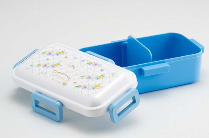 (Pre-Order) Skater Side dishes are not easy to crush Fluffy Bento Box 1 tier/530ml Cinnamoroll Pastel Watercolor Floral Pattern