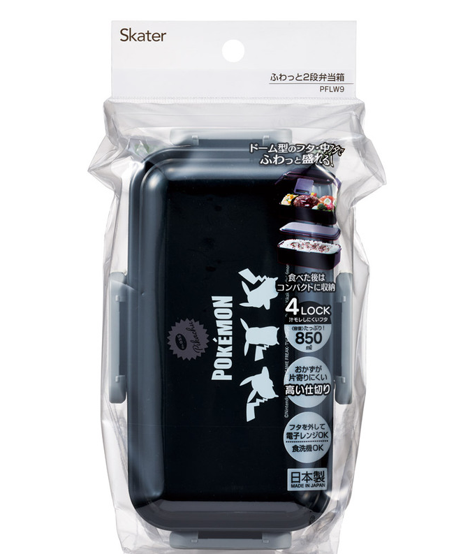 (Pre-Order) Skater Lunch Box 2 Tier 850ml Pokemon