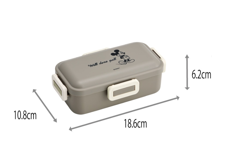 (Pre-Order) Skater Side dishes are not easy to crush Fluffy Bento Box 1 tier/530ml Mickey