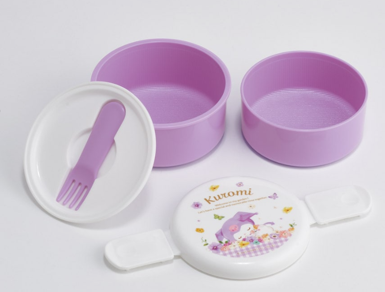 (Pre-Order) Skater Lunch Box Two-Tier 500ml  Kuromi