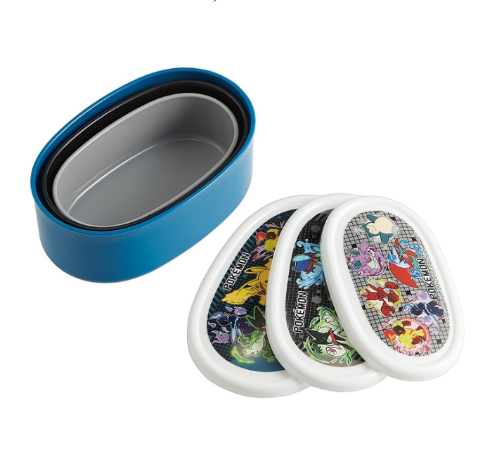(Pre-Order) Skater Set of 3 Pokémon 25 Lunch Boxes, Antibacterial, Sealable Storage