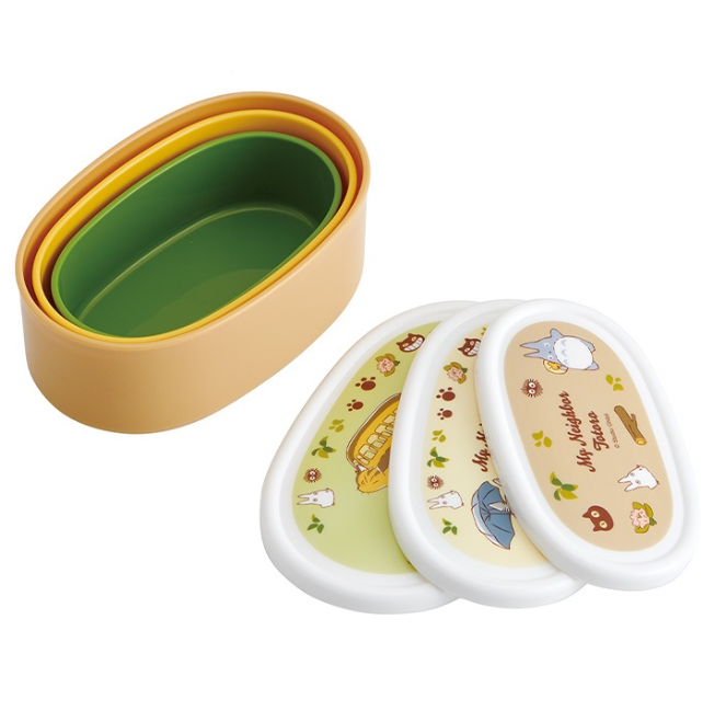 (Pre-Order) Skater Set of 3 Antibacterial Sealable Lunch Boxes "My Neighbor Totoro