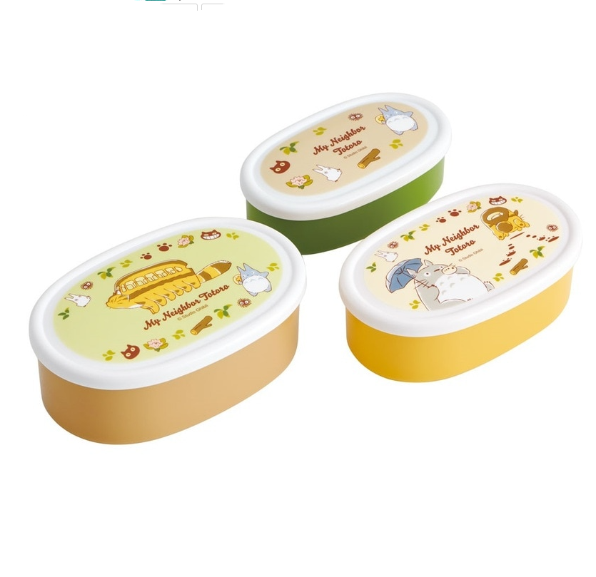 (Pre-Order) Skater Set of 3 Antibacterial Sealable Lunch Boxes "My Neighbor Totoro
