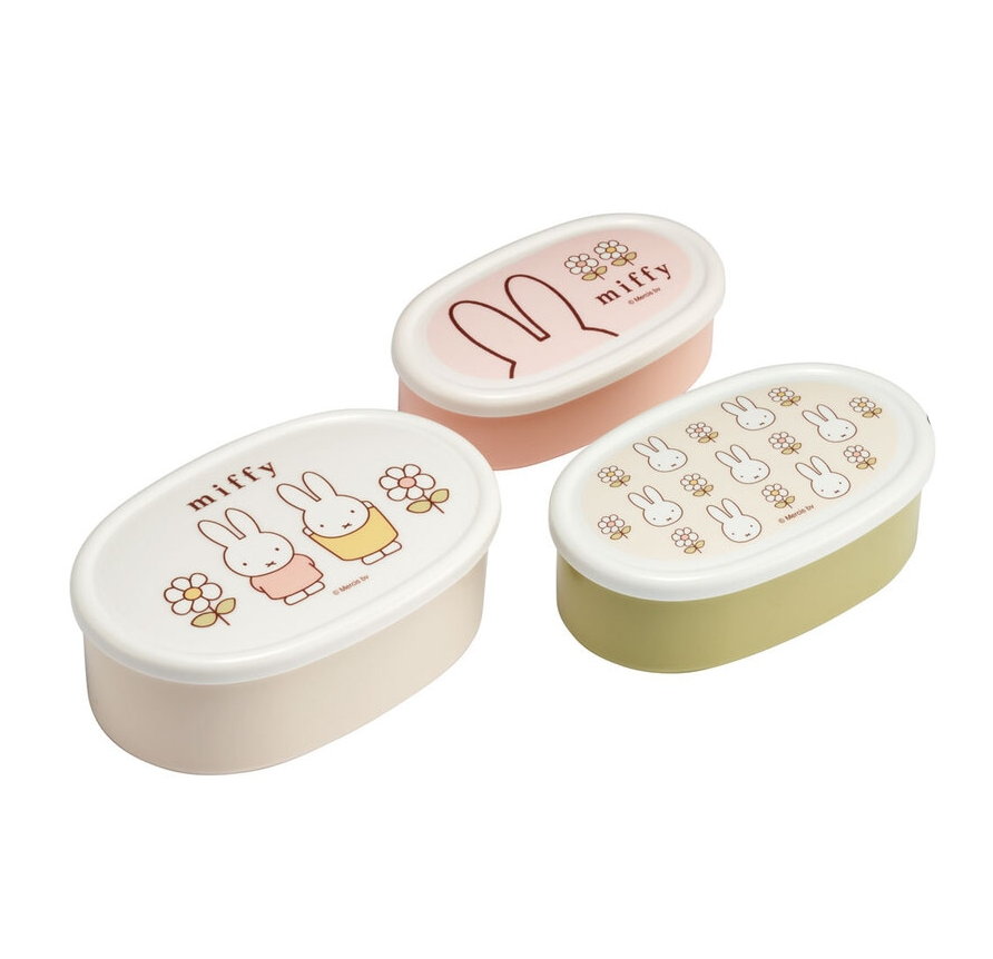 (Pre-Order) Skater Set of 3 Antibacterial Sealable Lunch Boxes