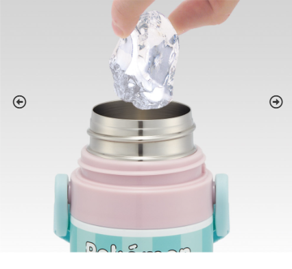 (Pre-Order) Skater Ultra-lightweight, direct-drink stainless steel bottle, 470ml, Pokémon Popping