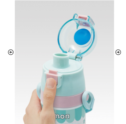 (Pre-Order) Skater Ultra-lightweight, direct-drink stainless steel bottle, 470ml, Pokémon Popping