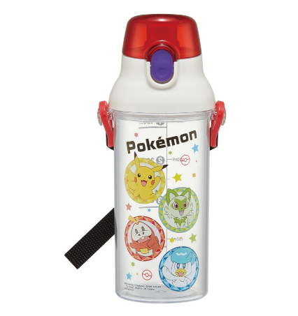 (Pre-Order) Skater Health Clear Marker Bottle 480ml Pokemon 23N