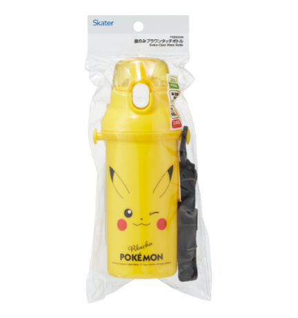 (Pre-Order) Skater  Water Bottle, Direct Drinking, Large Capacity, 480ml  Pikachu Face