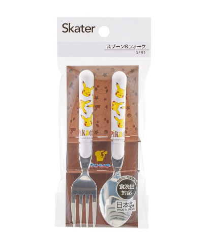 (Pre-Order) Skater Character Spoon and Fork Set Pokémon, Pikachu