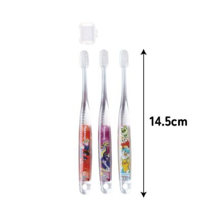 (Pre-Order) Skater Clear Toothbrush Set of 3 / Kindergarten Pokemon