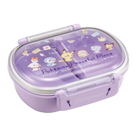 (Pre-Order) Skater Antibacterial Soft-Lid Tight Lunch Box, 1 Tier, 360ml, Poke Piece