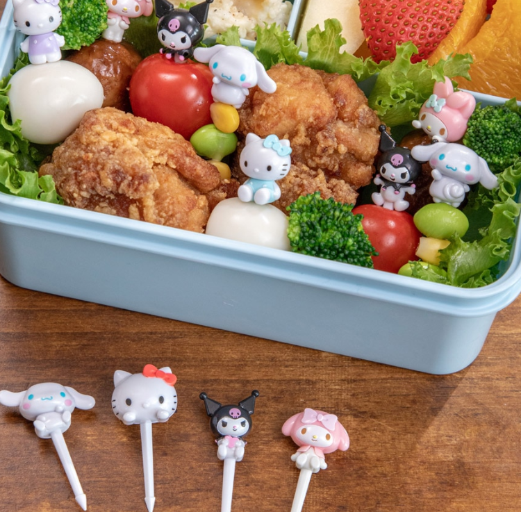 (Pre-Order) Skater Lunch Picks 4 pieces Character skewers cute bento box decoration My Melody