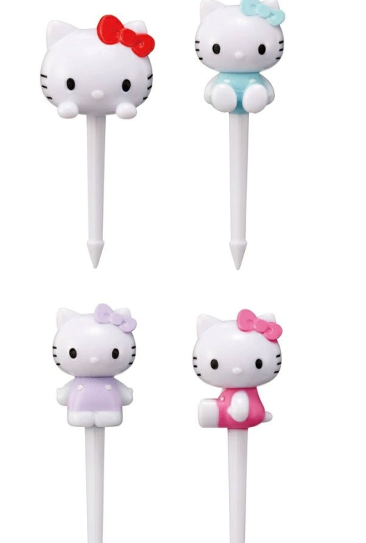 (Pre-Order) Skater Lunch Picks 4 pieces Character skewers cute bento box decoration