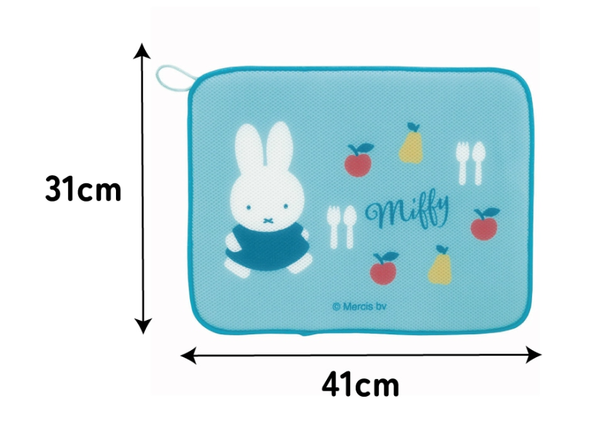 (Pre-Order) Skater Draining mat kitchen mat absorbent mat Dish drying quick-drying mesh with loop Miffy