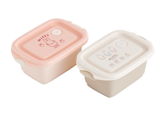 (Pre-Order) Skater Storage Container Lunch Box 2 Pieces Set 240ml Miffy