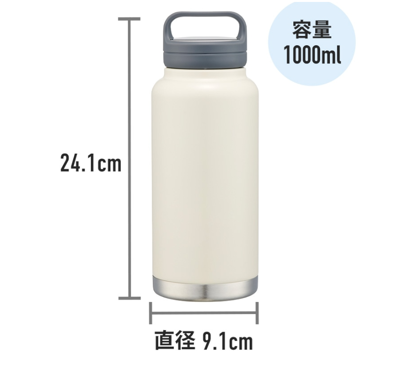 (Pre-Order) Skater Stainless Steel Mug Bottle Water Bottle 1L 1000ml Insulation Miffy