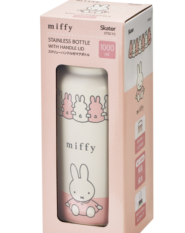 (Pre-Order) Skater Stainless Steel Mug Bottle Water Bottle 1L 1000ml Insulation Miffy