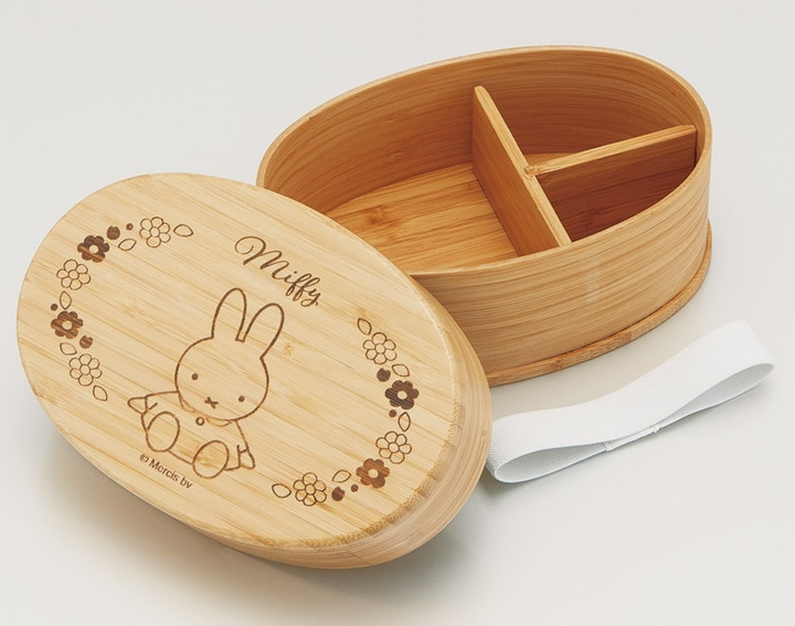 (Pre-Order) Skater Bamboo Storage Container 600ml 1 Tier 1 Stage Japanese Style Miffy