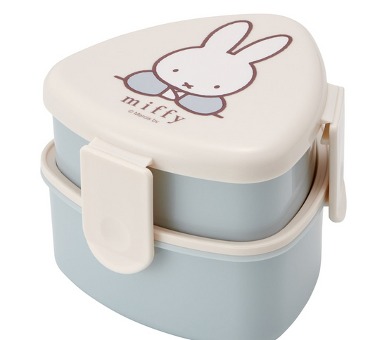 (Pre-Order) Skater Antibacterial Triangle Rice Ball Case Two-Tier 500ml Miffy