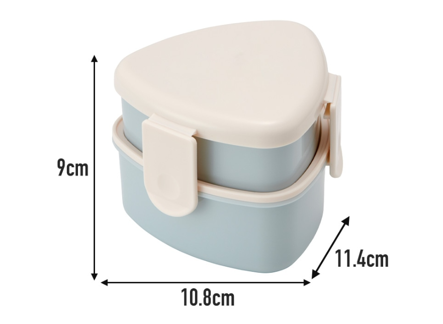(Pre-Order) Skater Antibacterial Triangle Rice Ball Case Two-Tier 500ml Miffy