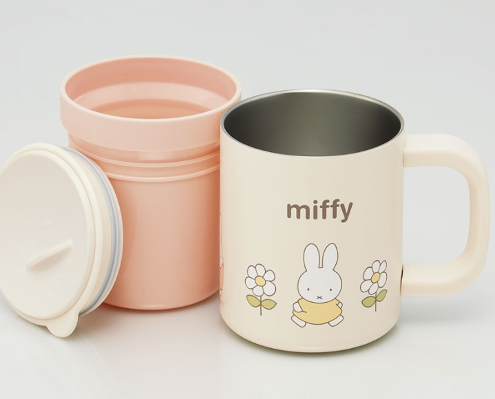 (Pre-Order) Skater With inner cup stainless steel mug cup cup heat preservation cold insulation Miffy