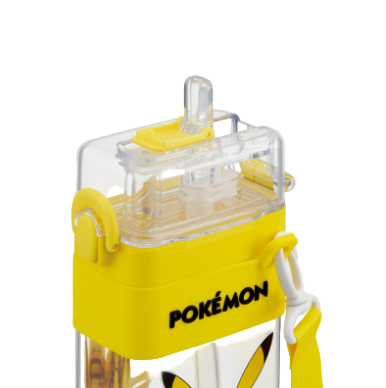(Pre-Order) Skater Square 2-Way Water Bottle with Straw, 600ml Pokémon, Pikachu