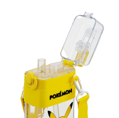 (Pre-Order) Skater Square 2-Way Water Bottle with Straw, 600ml Pokémon, Pikachu