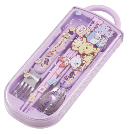 (Pre-Order) Skater Antibacterial Children's Lunch Box Trio Set with Easy-Open PokéPeace
