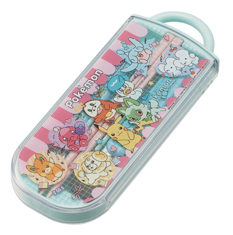 (Pre-Order) Skater Children's Antibacterial Bento Trio Set with Easy-Open Slide Pokémon