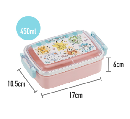(Pre-Order) Skater Antibacterial, 1 Tier/450ml, Pokémon Popping