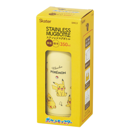 (Pre-Order) Skater 350ml Stainless Steel Water Bottle Pokémon, Pikachu