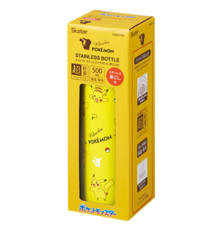 (Pre-Order) Skater 500ml Stainless Steel Water Bottle Pokémon, Pikachu