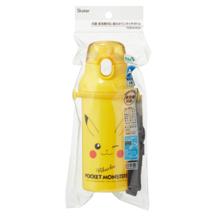 (Pre-Order) Skater Children's Direct Drinking Plastic Water Bottle, 480ml, Pikachu Face 23