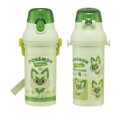 (Pre-Order) Skater Plastic Water Bottle, 480ml, Pokémon Meowth