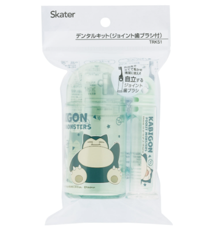 (Pre-Order) Skater ortable toothbrush travel set for kids Pokémon Snorlax