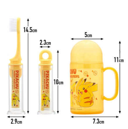 (Pre-Order) Skater ortable toothbrush travel set for kids Pokémon Snorlax